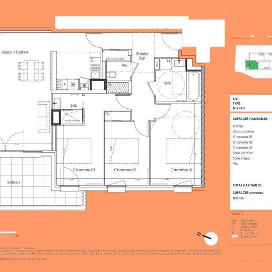 Annonces PESSAC : Appartement | PESSAC (33600) | 87.00m2 | 439 980 € 