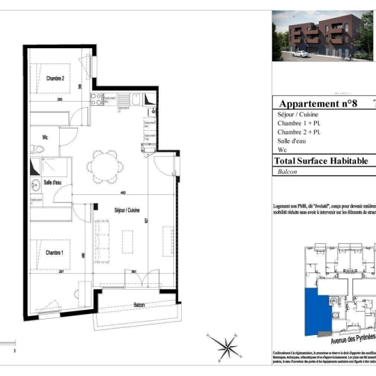  Annonces PESSAC : Appartement | VILLENAVE-D'ORNON (33140) | 70 m2 | 317 700 € 