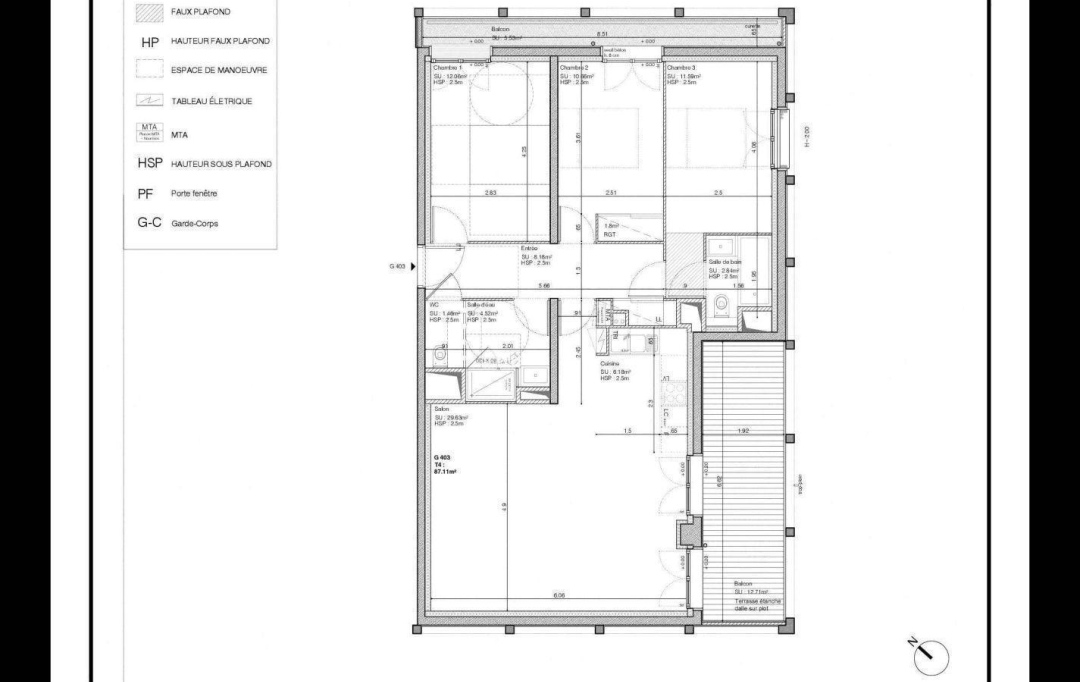 Annonces PESSAC : Appartement | BORDEAUX (33000) | 87 m2 | 390 000 € 