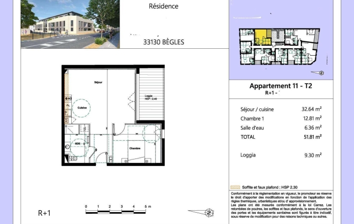 Annonces PESSAC : Appartement | BEGLES (33130) | 51 m2 | 318 000 € 