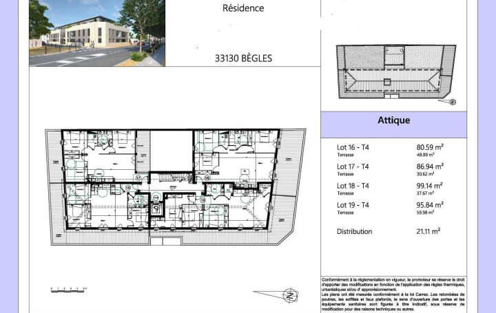 Annonces PESSAC : Appartement | BEGLES (33130) | 51 m2 | 318 000 € 